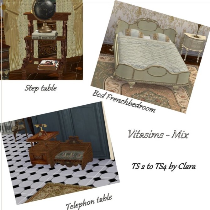 Vitassims Mix 3 TS2 to TS4 by Clara at All 4 Sims