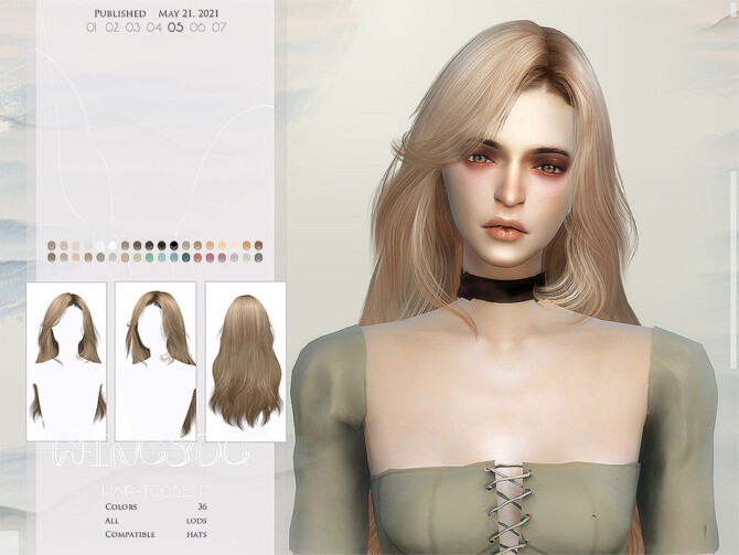 WINGS-TO0522 hair by wingssims at TSR