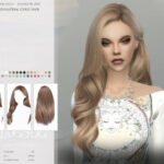 WINGS-TO0808 Unilateral curly hair by wingssims at TSR