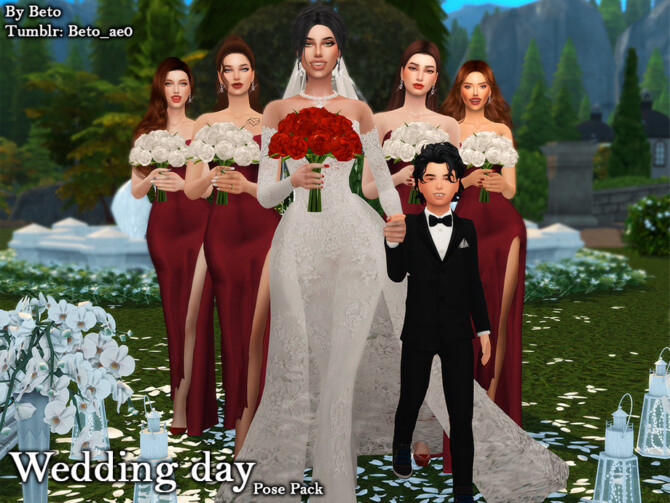 Wedding day (Pose pack) by Beto_ae0 at TSR