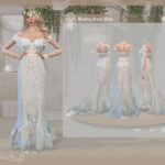 Wedding dress Alheli by DanSimsFantasy at TSR