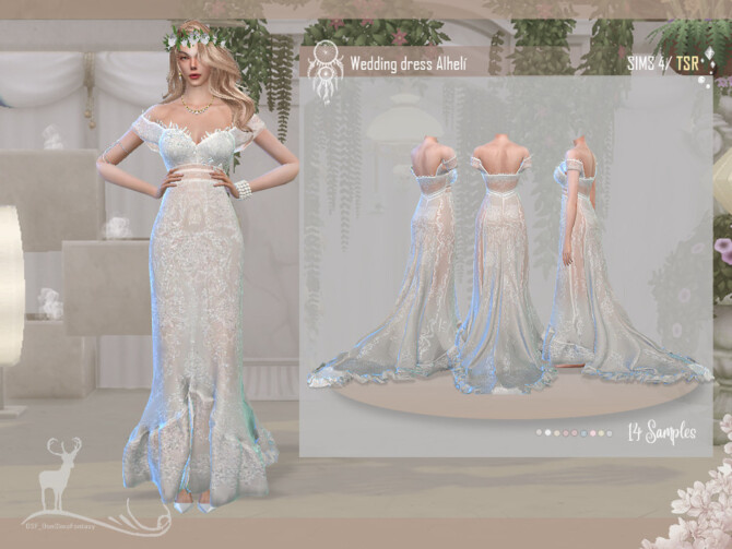 Wedding dress Alheli by DanSimsFantasy at TSR