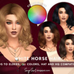 White Horse COLOR SLIDER by SonyaSimsCC at TSR