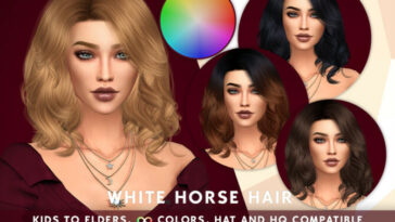 White Horse COLOR SLIDER by SonyaSimsCC at TSR