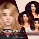 White Horse Hair KIDS by SonyaSimsCC at TSR