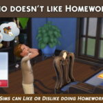 Who doesn’t like Homework by FDSims4Mods at Mod The Sims 4