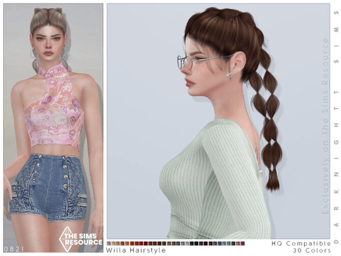 Willa Hairstyle by DarkNighTt at TSR