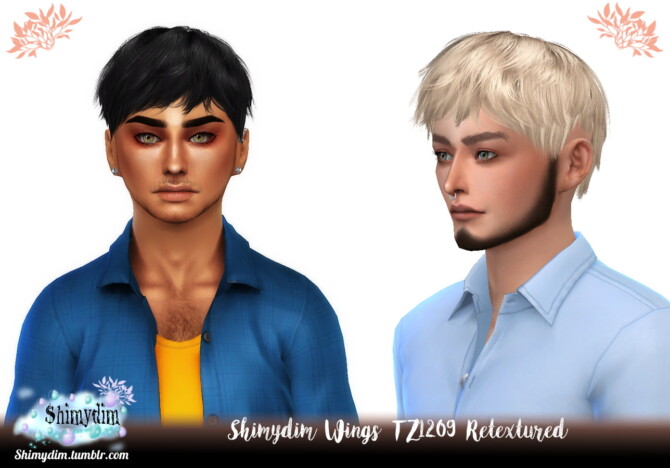 Wings TZ1209 Hair Retexture at Shimydim Sims