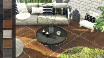 Wood Tiles Floor 2 by Rirann at TSR