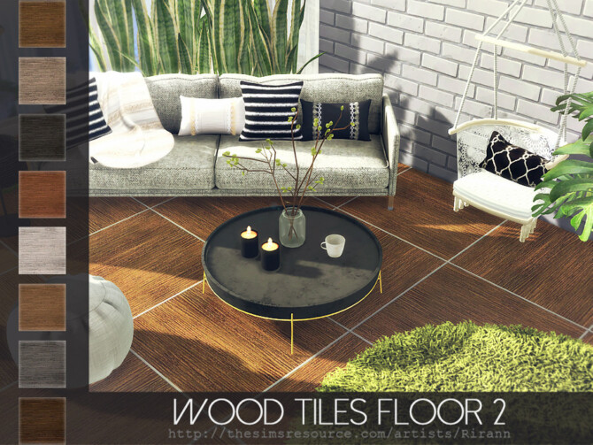 Wood Tiles Floor 2 by Rirann at TSR