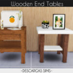 Wooden End Tables at Descargas Sims