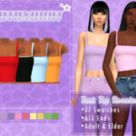 Y2K Tank Top Recolor by B0T0XBRAT at TSR