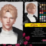 YELLOW FLASH HAIRSTYLE at Obsidian Sims