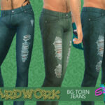 Yardwork BG Torn Jeans by SimmieV at TSR