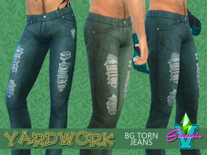 Yardwork BG Torn Jeans by SimmieV at TSR