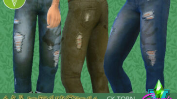 Yardwork CK Torn Jeans by SimmieV at TSR