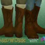 Yardwork Cowboy Boots by SimmieV at TSR