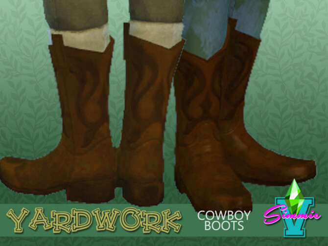 Yardwork Cowboy Boots by SimmieV at TSR