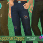 Yardwork MH Torn Jeans by SimmieV at TSR