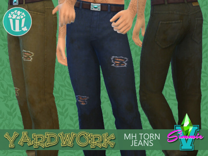 Yardwork MH Torn Jeans by SimmieV at TSR