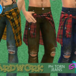 Yardwork PH Torn Jeans by SimmieV at TSR