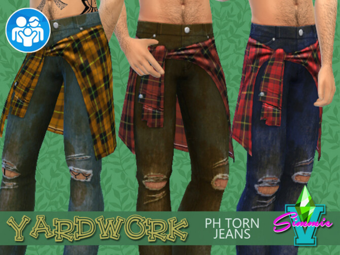 Yardwork PH Torn Jeans by SimmieV at TSR