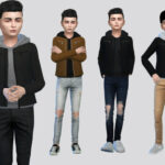 Zael Moto Jacket Boys by McLayneSims at TSR