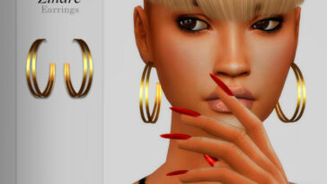 Zinare Earrings by Suzue at TSR