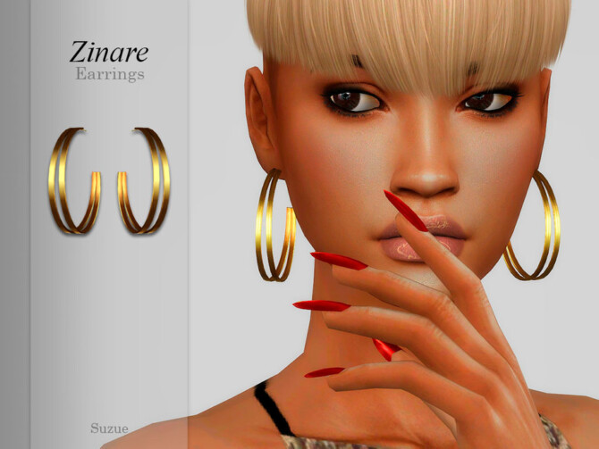 Zinare Earrings by Suzue at TSR