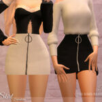 Zip Skirt by Dissia at TSR