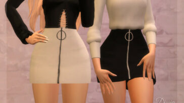 Zip Skirt by Dissia at TSR