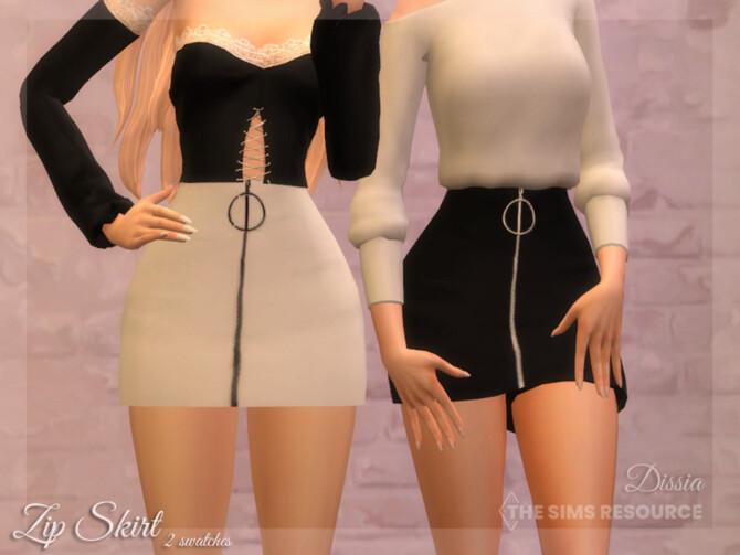 Zip Skirt by Dissia at TSR