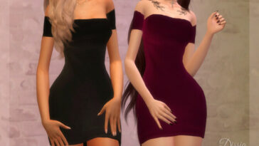 Zita Velvet Dress by Dissia at TSR