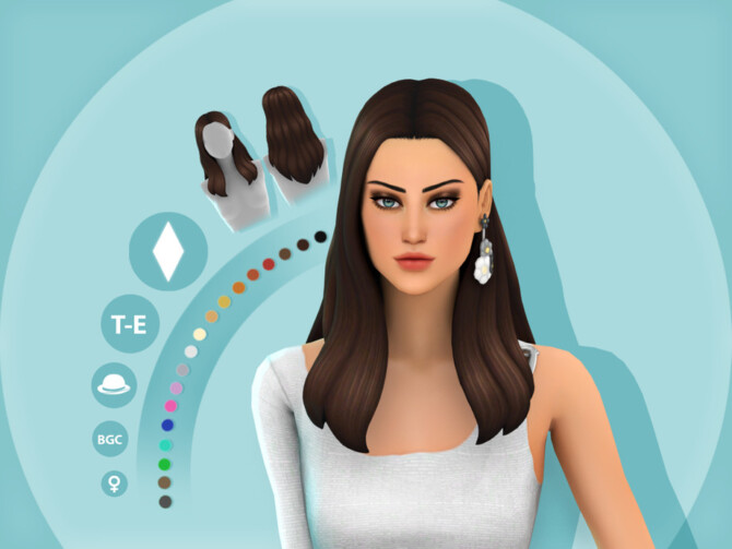 Zoey Hairstyle by simcelebrity00 at TSR