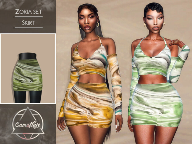 Zoria Set Skirt by Camuflaje at TSR