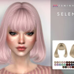 Selena Hair by TsminhSims at TSR