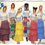 cottage skirt by Chalipo at All 4 Sims