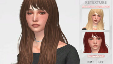 Luanne Hair Retexture by remaron at TSR