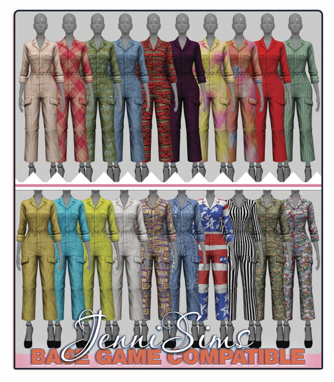 BASE GAME COMPATIBLE OVERALL / JUMPSUIT at Jenni Sims