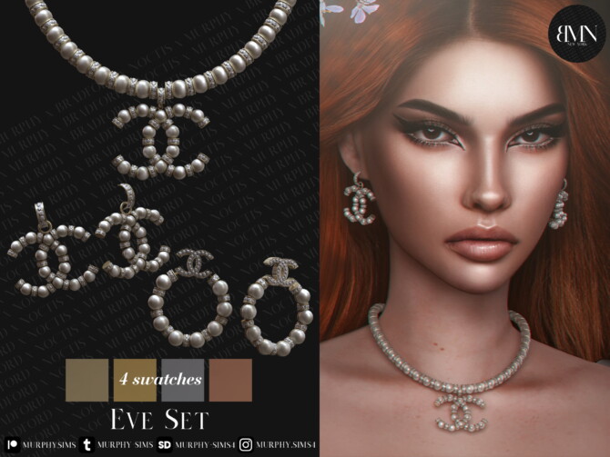 Eve Set: necklace & earrings at MURPHY