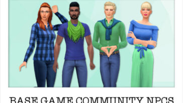 NPCs: Base Game Community Sims at Strenee Sims