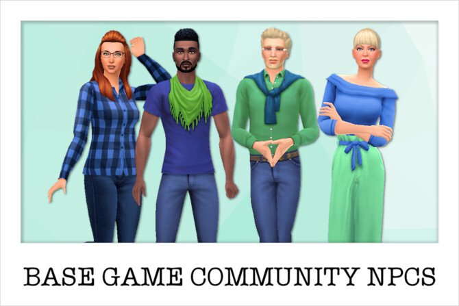 NPCs: Base Game Community Sims at Strenee Sims