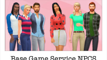 NPCs: Base Game Service Sims at Strenee Sims