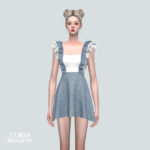 3 Lovely 3 Frill Mini Dress v2 at Marigold