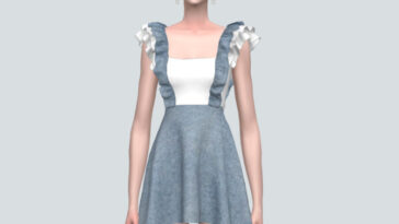 3 Lovely 3 Frill Mini Dress v2 at Marigold