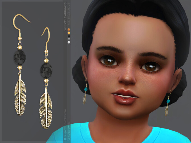 Liberty earrings | Toddlers version by sugar owl at TSR