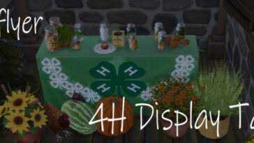 4-H Display Table by lowflyer at Mod The Sims 4