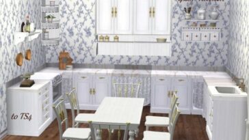 4ESFKitchen to TS4 by Clara at All 4 Sims