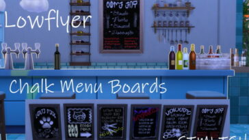 Menu/Specials Chalkboards For Your Business Venues at Mod The Sims 4