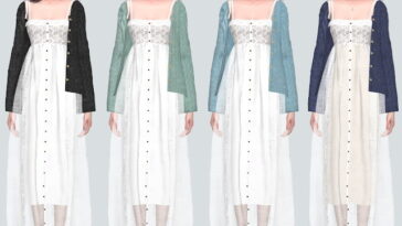 78 Cardigan With Lace Long Dress at Marigold